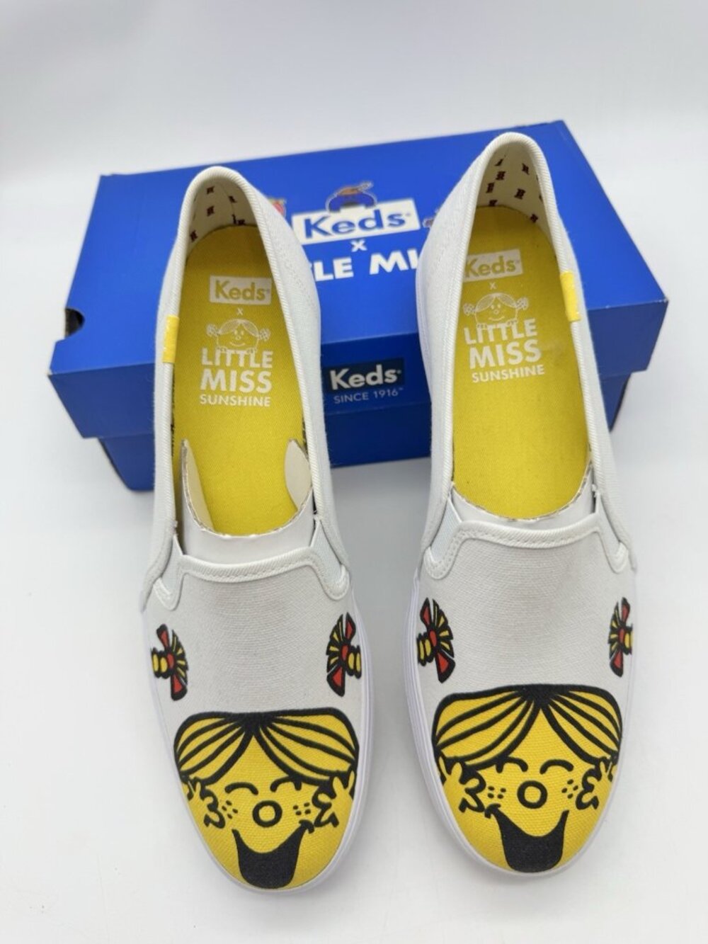 Keds Little Miss Sunshine Triple Decker Womens Sz 8.5 Slip On Sneakers Shoes NEW